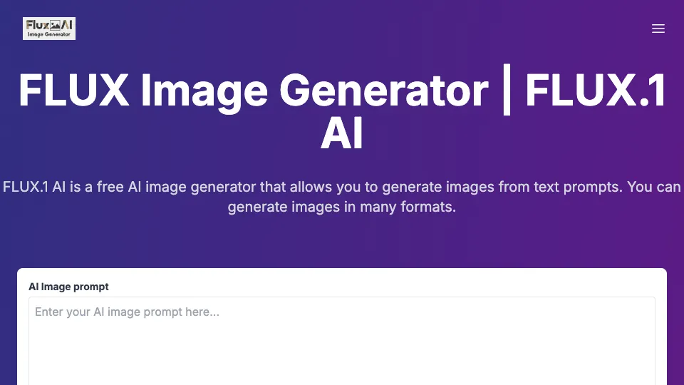 FLUX Image Generator