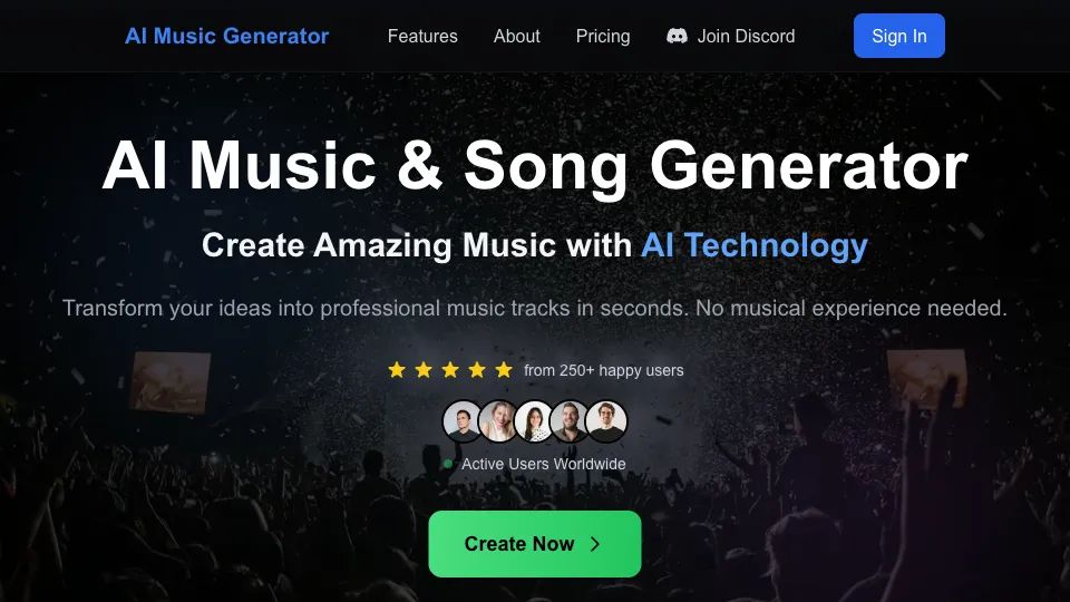 AI Music & Song Generator Online