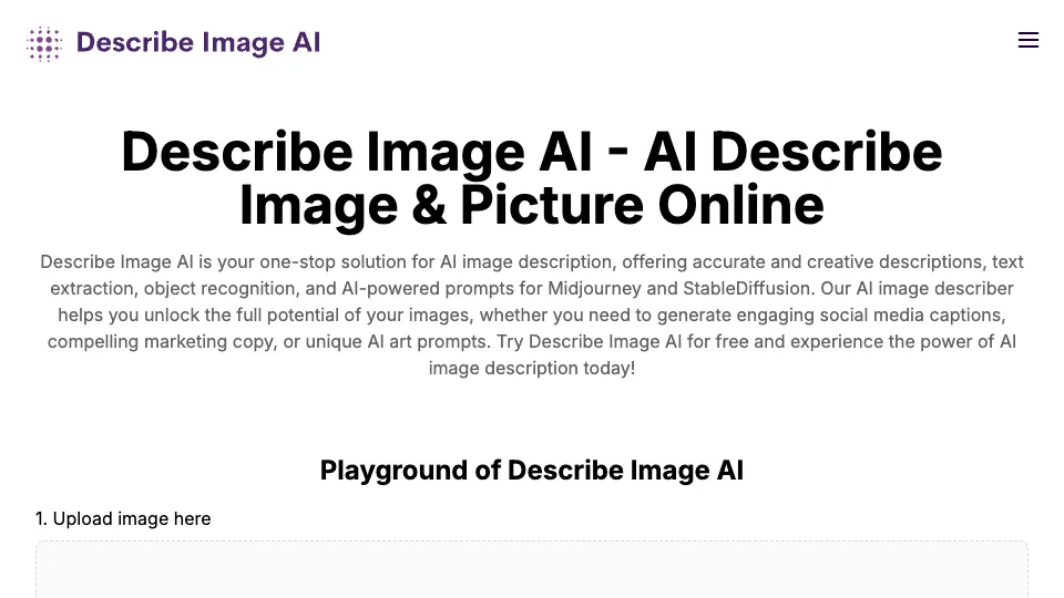 Describe Image AI