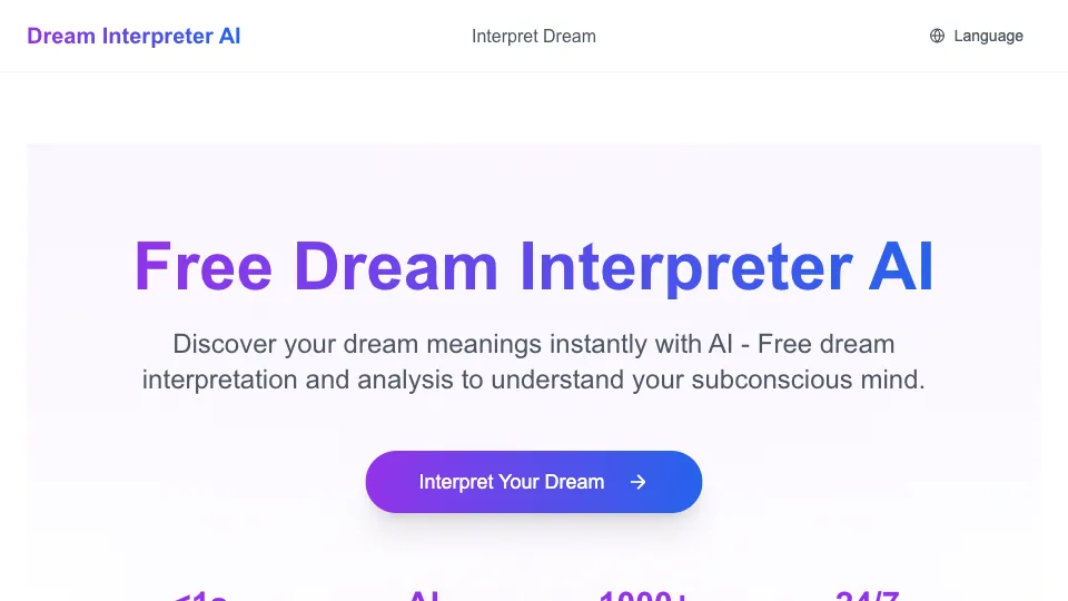 Free Dream Interpretation AI