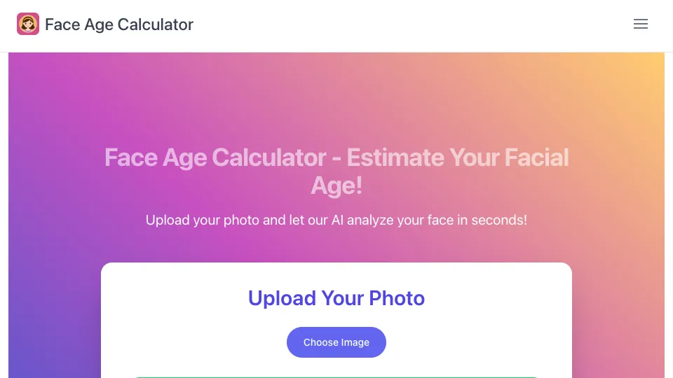 Face Age Calculator