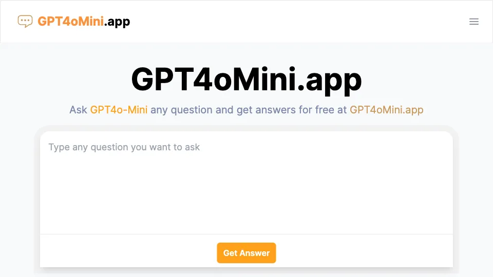 GPT4oMini.app